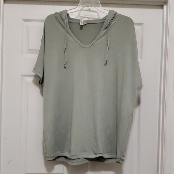 RBX green blouse with hoodie - Picture 1 of 6